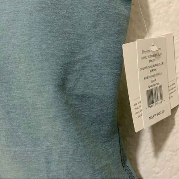 Beyond Yoga Blue Sleeveless V-Neck Midi Dress - Picture 3 of 7